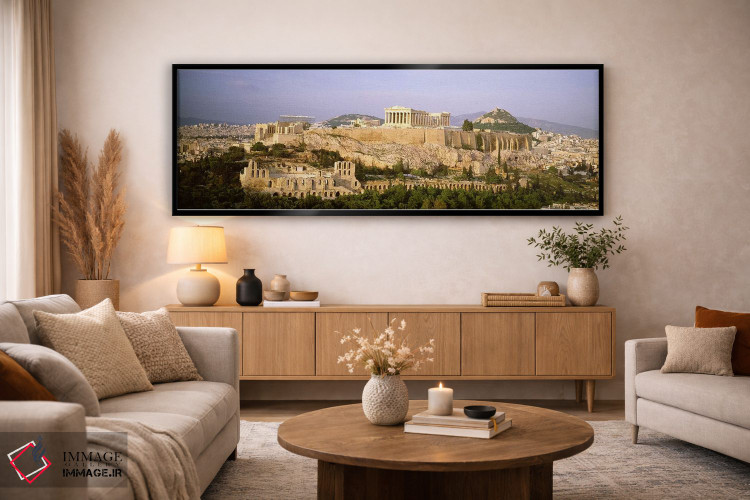تابلو دکوراتیو Acropolis, Athens, Greece,نمای زاویه بالا، آکروپولیس، آ… اثر پانورامیک ایمجز - D5B