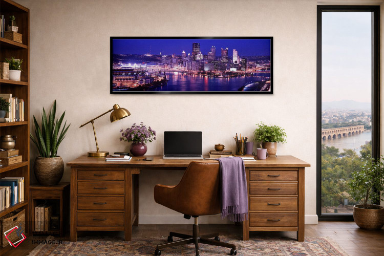 تابلو دکوراتیو Pennsylvania, Pittsburgh at Dusk,ایالات متحده، پنسیلوان… اثر پانورامیک ایمجز - D2B