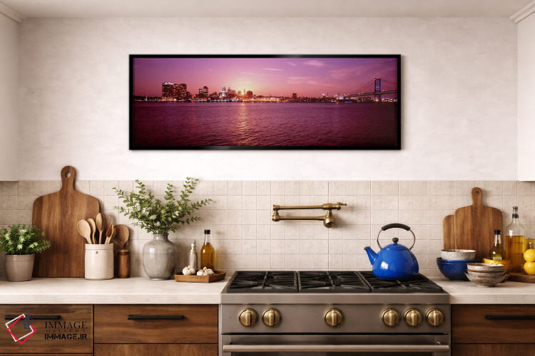 تابلو دکوراتیو Pennsylvania, Philadelphia at Dusk,ایالات متحده، پنسیلو… اثر پانورامیک ایمجز - D2B