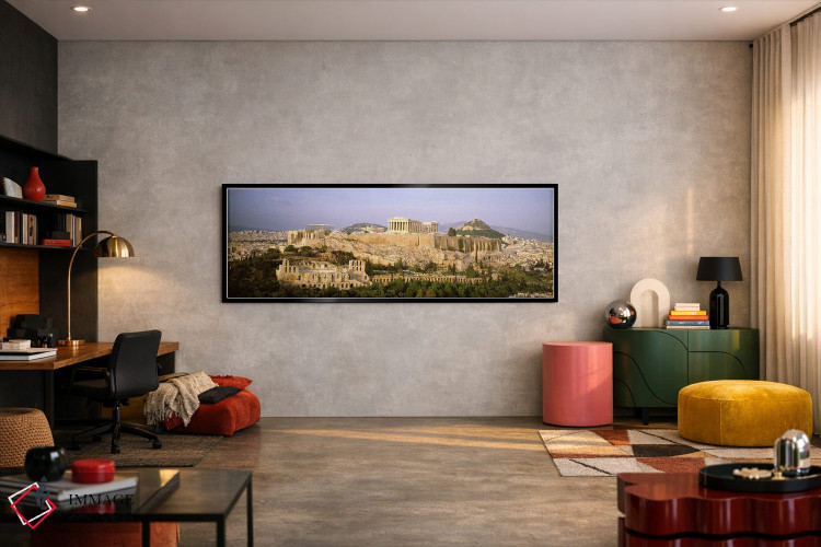 تابلو دکوراتیو Acropolis, Athens, Greece,نمای زاویه بالا، آکروپولیس، آ… اثر پانورامیک ایمجز - D6B
