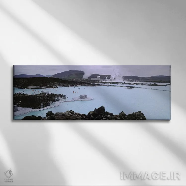 تابلو دکوراتیو Grindavik, Reykjanes Peninsula, Iceland,چشمه آب گرم بلو… اثر پانورامیک ایمجز - نمای روبهرو روی دیوار