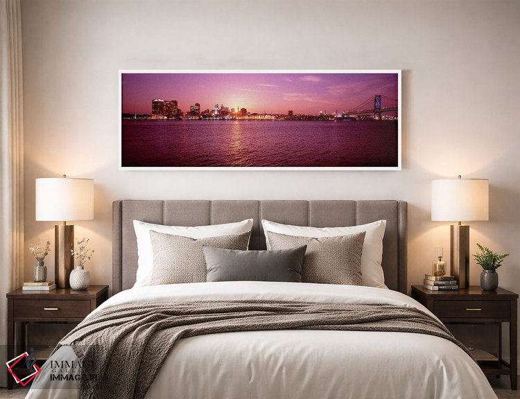 تابلو دکوراتیو Pennsylvania, Philadelphia at Dusk,ایالات متحده، پنسیلو… اثر پانورامیک ایمجز - D3W
