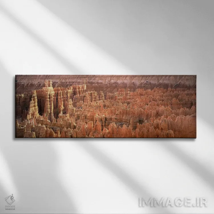 تابلو دکوراتیو Bryce Canyon National Park, Utah, USA,صخره های ستونی در… اثر پانورامیک ایمجز - نمای روبهرو روی دیوار