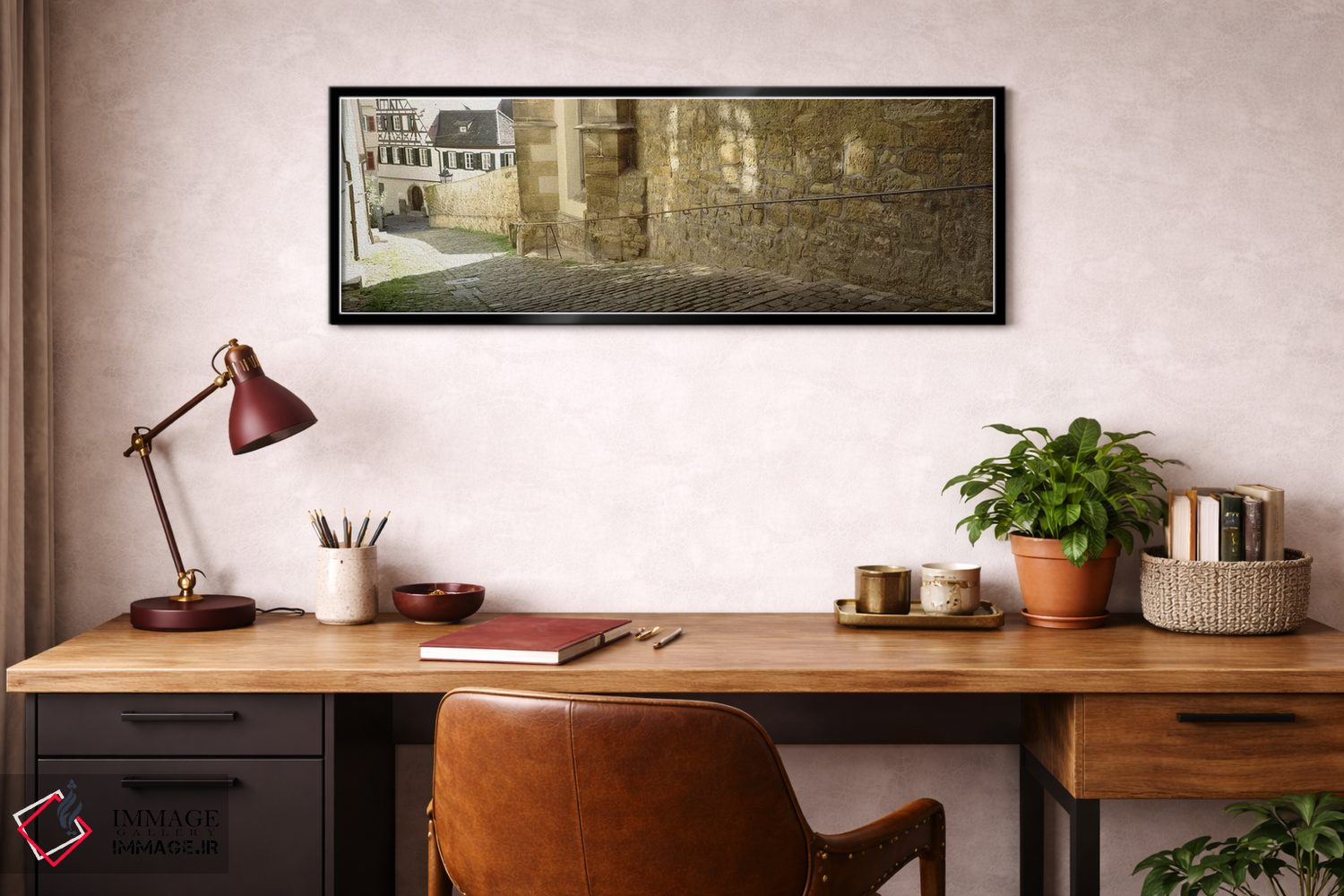 تابلو دکوراتیو Altstadt, Tubingen, Baden-Wurttemberg, Germany,خیابان س… اثر پانورامیک ایمجز - D3B