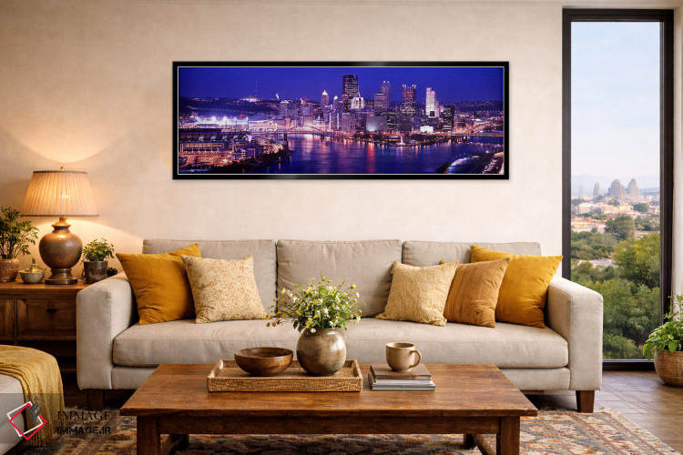 تابلو دکوراتیو Pennsylvania, Pittsburgh at Dusk,ایالات متحده، پنسیلوان… اثر پانورامیک ایمجز - D6B