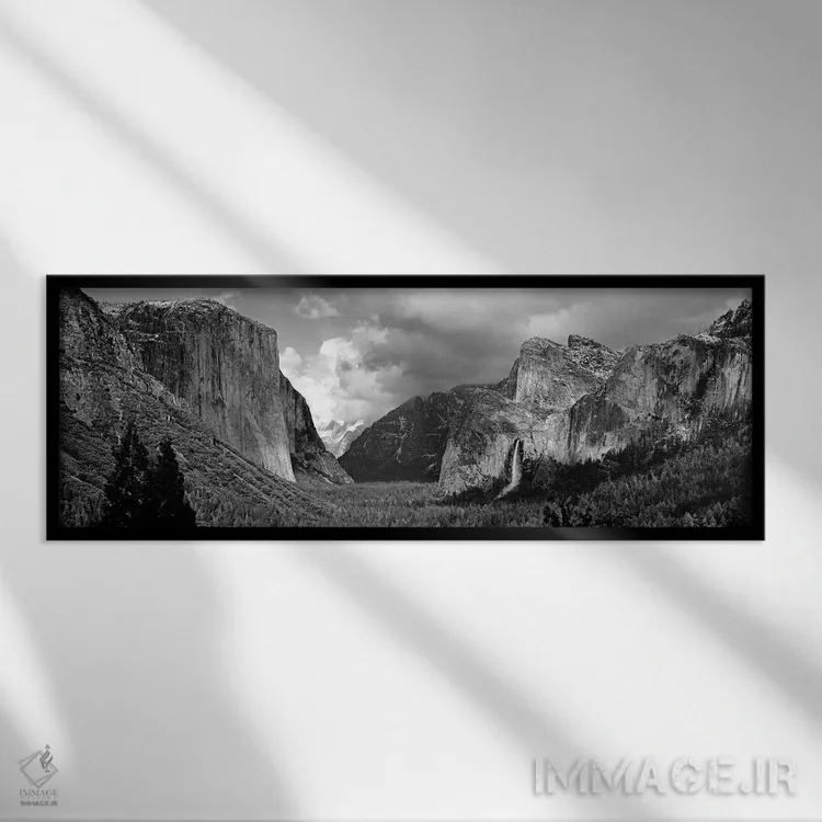 تابلو دکوراتیو Yosemite National Park, California, USA,دره یوسمیت به ص… اثر پانورامیک ایمجز - نمای قابدار مشکی