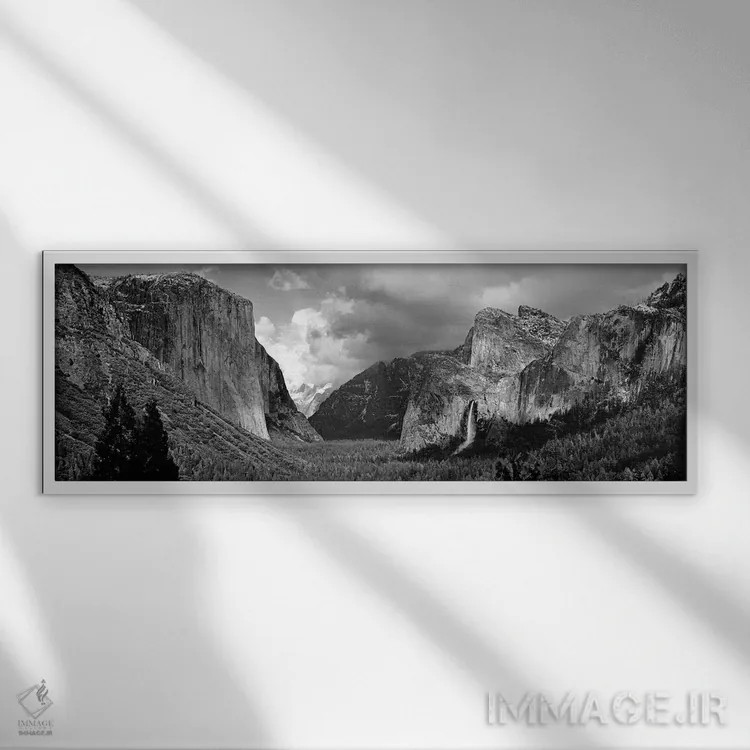 تابلو دکوراتیو Yosemite National Park, California, USA,دره یوسمیت به ص… اثر پانورامیک ایمجز - نمای قابدار سفید