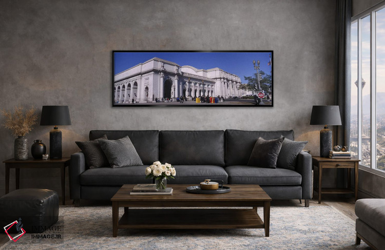 تابلو دکوراتیو Washington DC, Tourists walking in front of Union Stati… اثر پانورامیک ایمجز - D6B