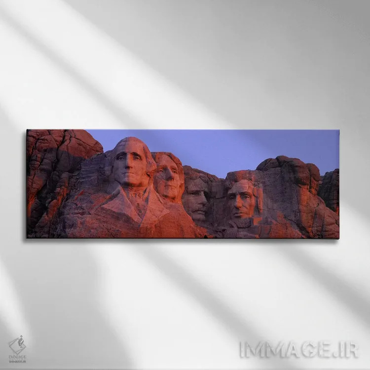 تابلو دکوراتیو Pennington County, South Dakota, USA,یادبود ملی کوه راش… اثر پانورامیک ایمجز - نمای روبهرو روی دیوار