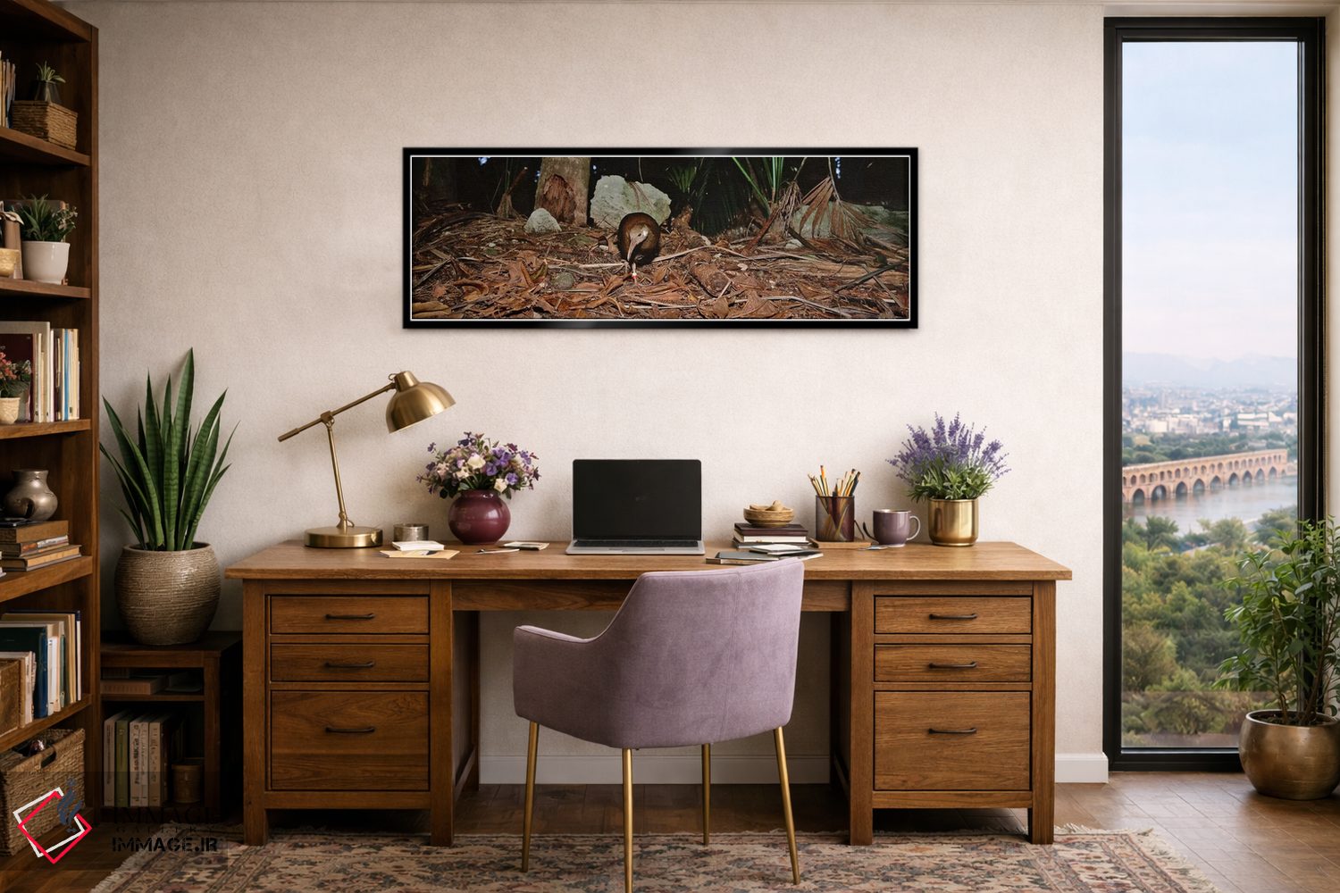 تابلو دکوراتیو Lord Howe Island, Australia,پرنده وودهن لرد هاو ایستاده… اثر پانورامیک ایمجز - D2B