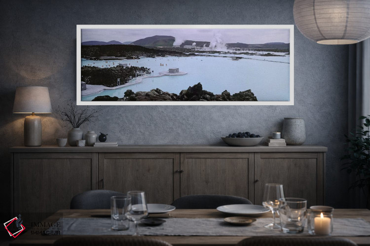 تابلو دکوراتیو Grindavik, Reykjanes Peninsula, Iceland,چشمه آب گرم بلو… اثر پانورامیک ایمجز - D3W