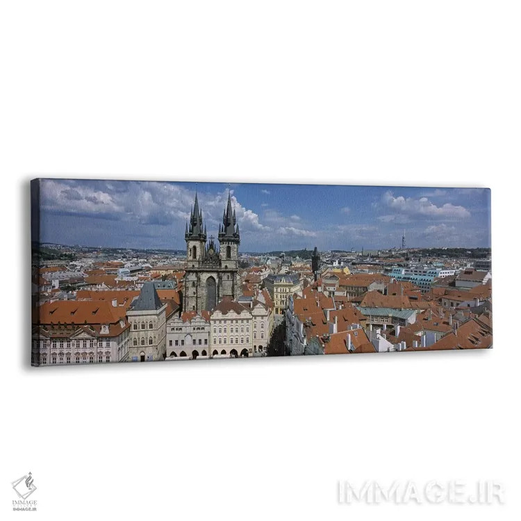 تابلو دکوراتیو Old Town Square, Prague, Czech Republic,کلیسای بانوی ما… اثر پانورامیک ایمجز - نمای پرسپکتیو محصول