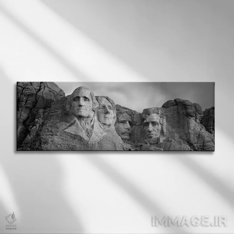 تابلو دکوراتیو Pennington County, South Dakota, USA,یادبود ملی کوه راش… اثر پانورامیک ایمجز - نمای روبهرو روی دیوار