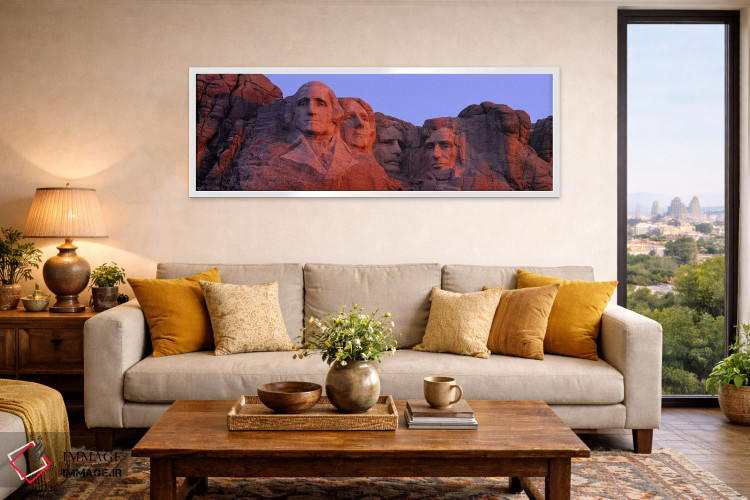 تابلو دکوراتیو Pennington County, South Dakota, USA,یادبود ملی کوه راش… اثر پانورامیک ایمجز - D4W