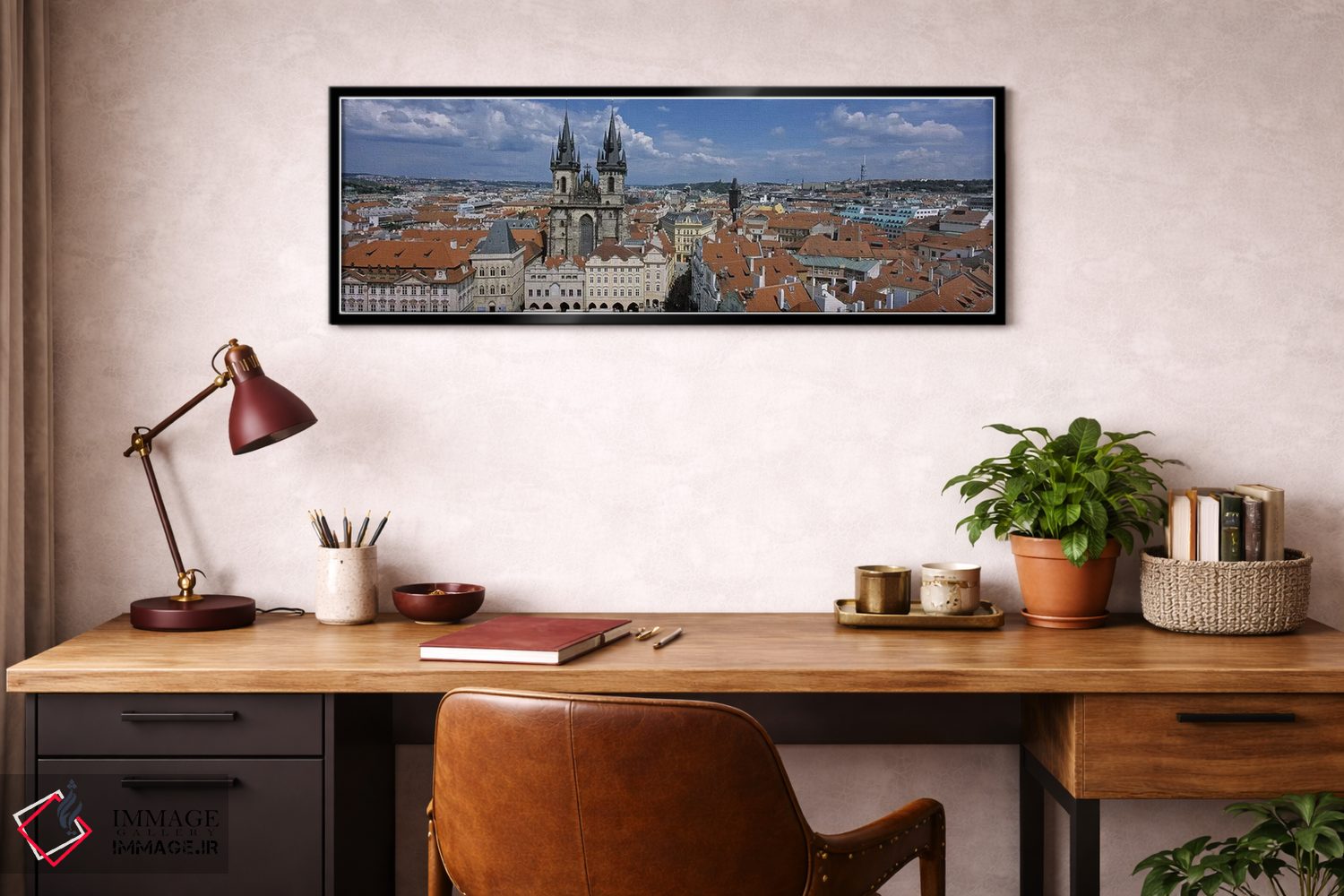 تابلو دکوراتیو Old Town Square, Prague, Czech Republic,کلیسای بانوی ما… اثر پانورامیک ایمجز - D3B