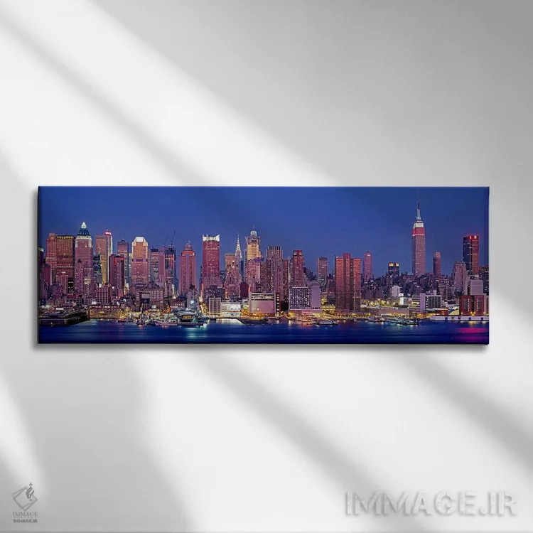 تابلو دکوراتیو New York, New York City, West Side, Skyscrapers in a ci… اثر پانورامیک ایمجز - نمای روبهرو روی دیوار