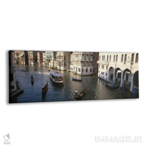 تابلو دکوراتیو Venice, Italy,ترافیک روی کانال، ونیز، ایتالیا اثر پانورامیک ایمجز - نمای پرسپکتیو محصول
