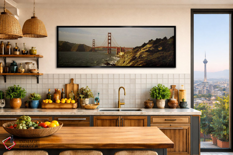 تابلو دکوراتیو Golden Gate Bridge, San Francisco, California, USA,پل ر… اثر پانورامیک ایمجز - D2B