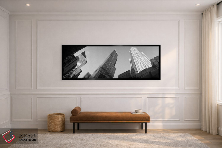تابلو دکوراتیو Sears Tower, Chicago, Illinois, USA,نمای زاویه پایین از… اثر پانورامیک ایمجز - D2B
