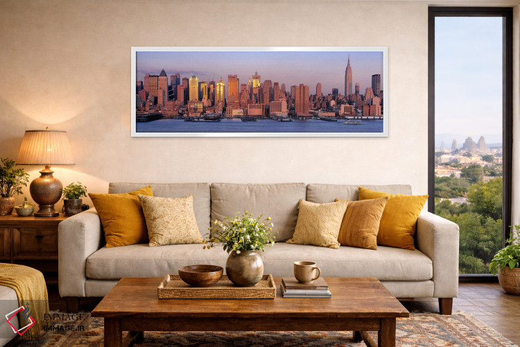 تابلو دکوراتیو New York, New York City, West Side, Skyscrapers in a ci… اثر پانورامیک ایمجز - D4W
