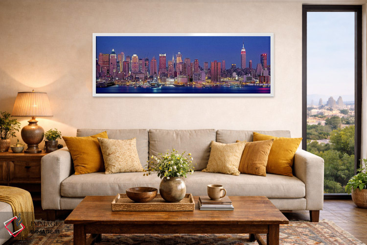 تابلو دکوراتیو New York, New York City, West Side, Skyscrapers in a ci… اثر پانورامیک ایمجز - D5W