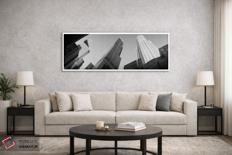 تابلو دکوراتیو Sears Tower, Chicago, Illinois, USA,نمای زاویه پایین از… اثر پانورامیک ایمجز - D6W