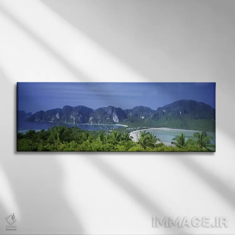 تابلو دکوراتیو Ko Phi Phi Don, Phi Phi Islands, Thailand,کوه های آهکی… اثر پانورامیک ایمجز - نمای روبهرو روی دیوار