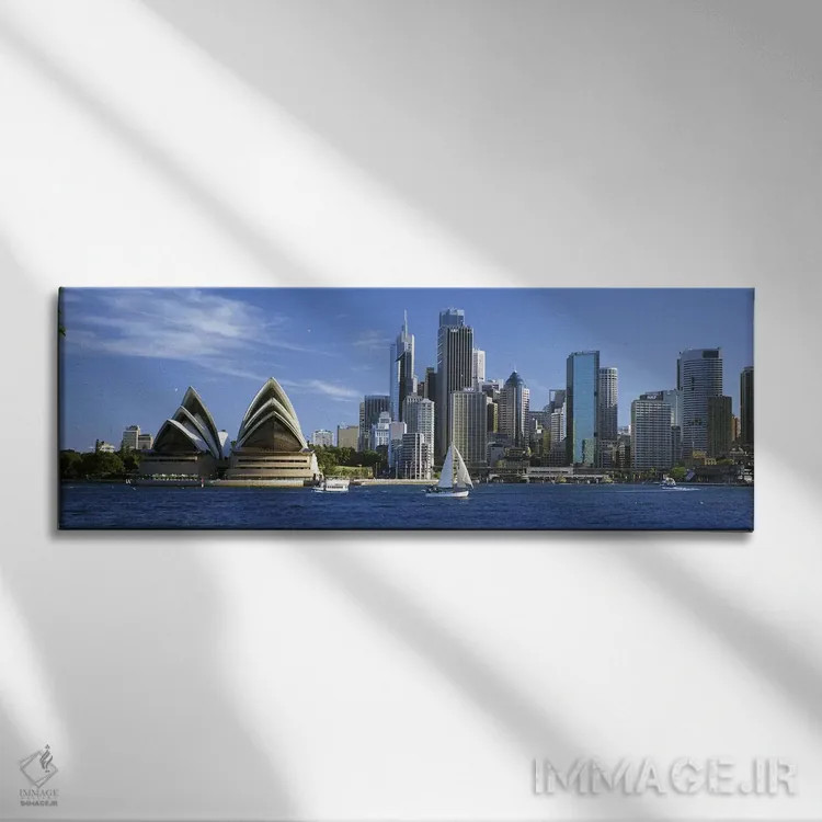 تابلو دکوراتیو Sydney, New South Wales, Australia,افق منطقه تجاری مرکز… اثر پانورامیک ایمجز - نمای روبهرو روی دیوار