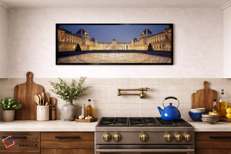 تابلو دکوراتیو Palais du Louvre, Paris, Ile-de-France, France,حیاط ناپ… اثر پانورامیک ایمجز - D1B