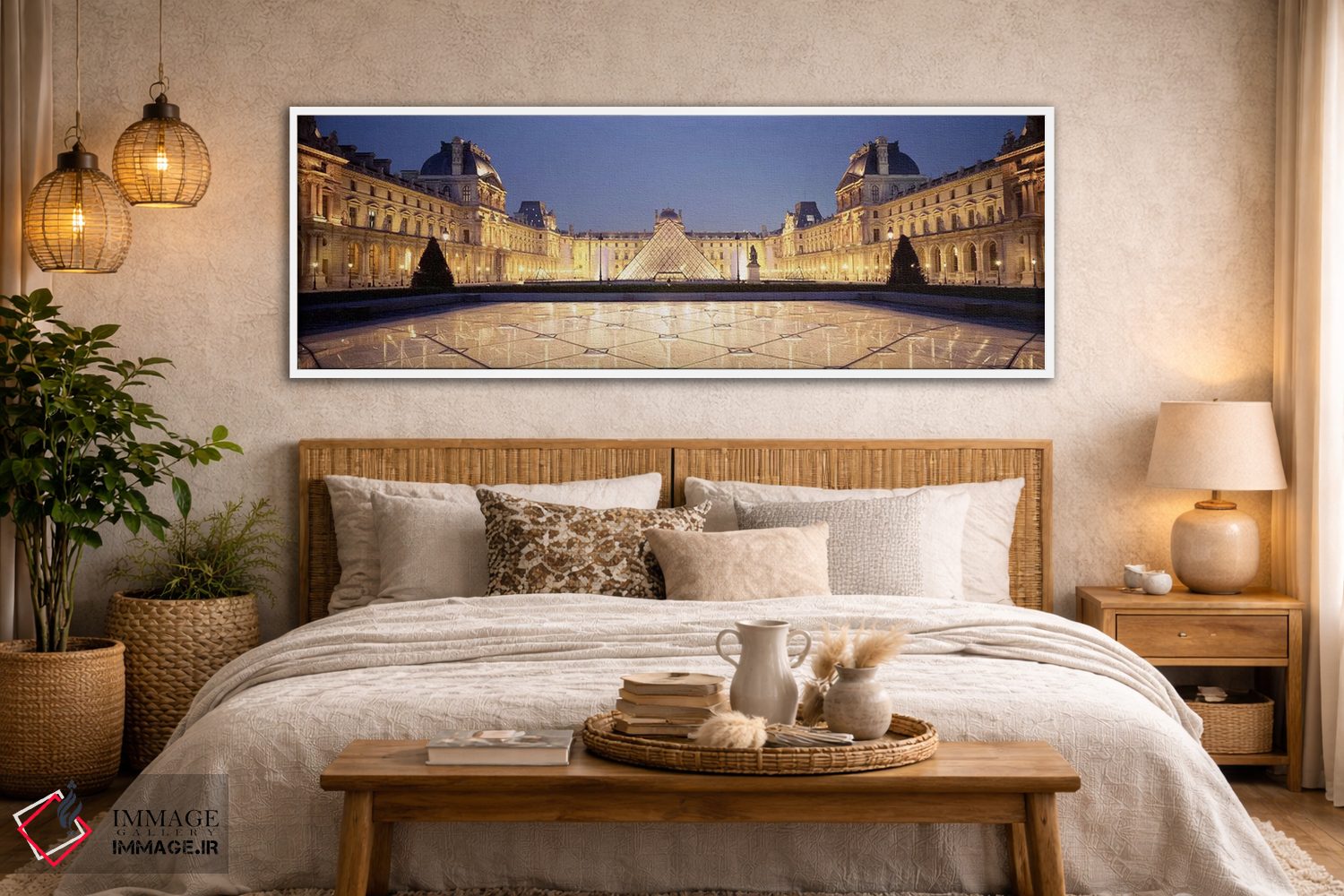تابلو دکوراتیو Palais du Louvre, Paris, Ile-de-France, France,حیاط ناپ… اثر پانورامیک ایمجز - D5W
