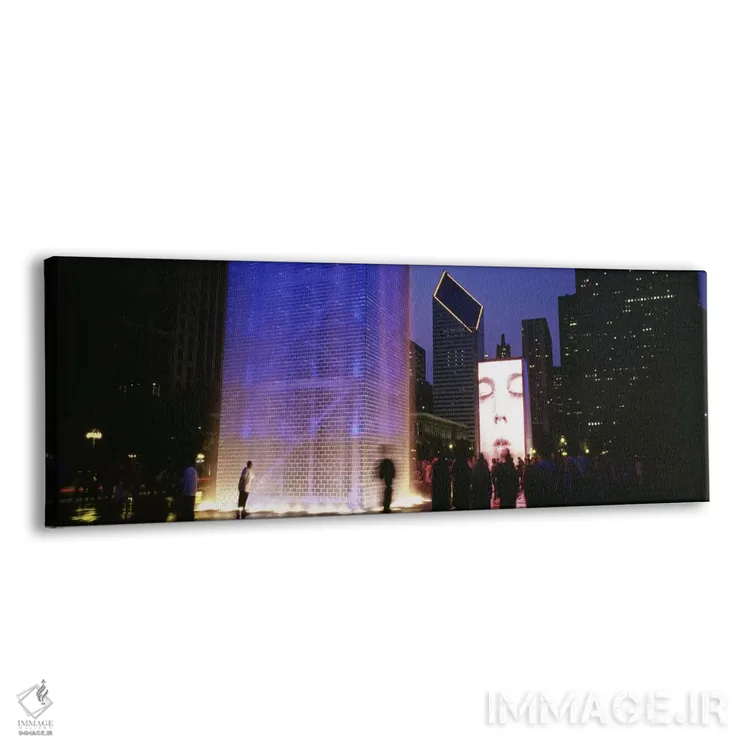 تابلو دکوراتیو The Crown Fountain, Millennium Park, Chicago, Illinois… اثر پانورامیک ایمجز - نمای پرسپکتیو محصول