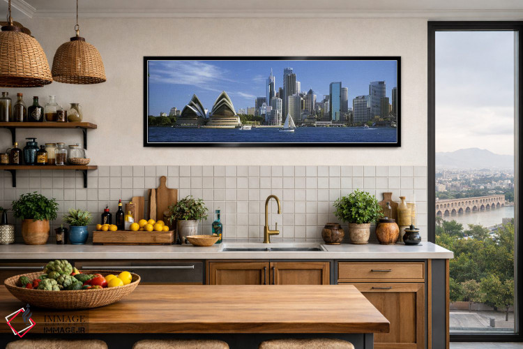 تابلو دکوراتیو Sydney, New South Wales, Australia,افق منطقه تجاری مرکز… اثر پانورامیک ایمجز - D3B