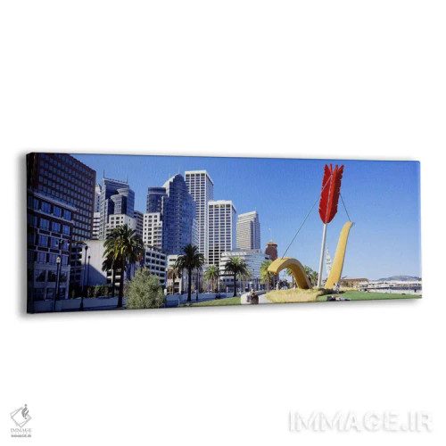 تابلو دکوراتیو San Francisco, Claes Oldenburg sculpture,ایالات متحده آ… اثر پانورامیک ایمجز - نمای پرسپکتیو محصول