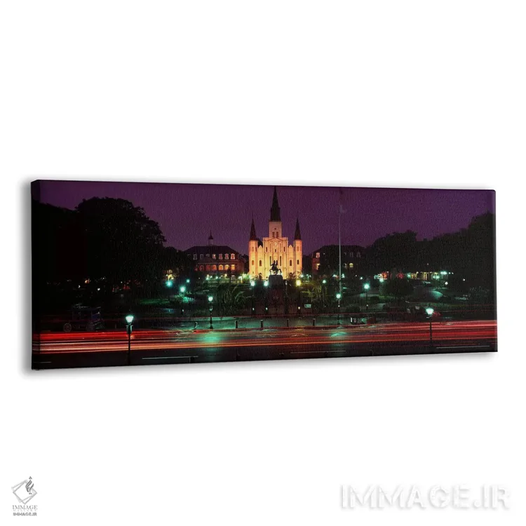 تابلو دکوراتیو Jackson Square, St. Louis Cathedral, French Quarter, Ne… اثر پانورامیک ایمجز - نمای پرسپکتیو محصول