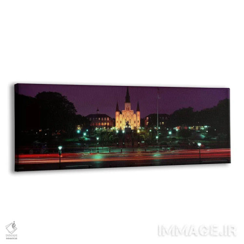 تابلو دکوراتیو Jackson Square, St. Louis Cathedral, French Quarter, Ne… اثر پانورامیک ایمجز - نمای پرسپکتیو محصول