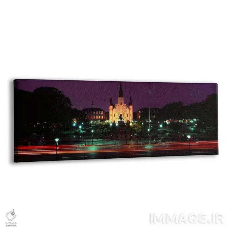 تابلو دکوراتیو Jackson Square, St. Louis Cathedral, French Quarter, Ne… اثر پانورامیک ایمجز - نمای پرسپکتیو محصول