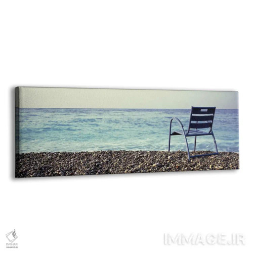تابلو دکوراتیو Nice, Cote De Azur, France,صندلی خالی روی ساحل، نیس، کو… اثر پانورامیک ایمجز - نمای پرسپکتیو محصول