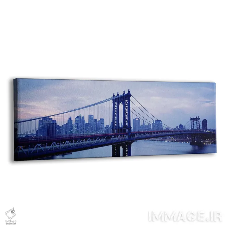تابلو دکوراتیو Manhattan Bridge, NYC, New York City, New York State, U… اثر پانورامیک ایمجز - نمای پرسپکتیو محصول