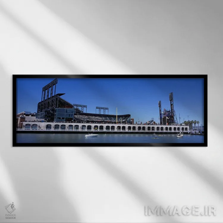 تابلو دکوراتیو California, San Francisco, SBC Ballpark, Stadium near t… اثر پانورامیک ایمجز - نمای قابدار مشکی