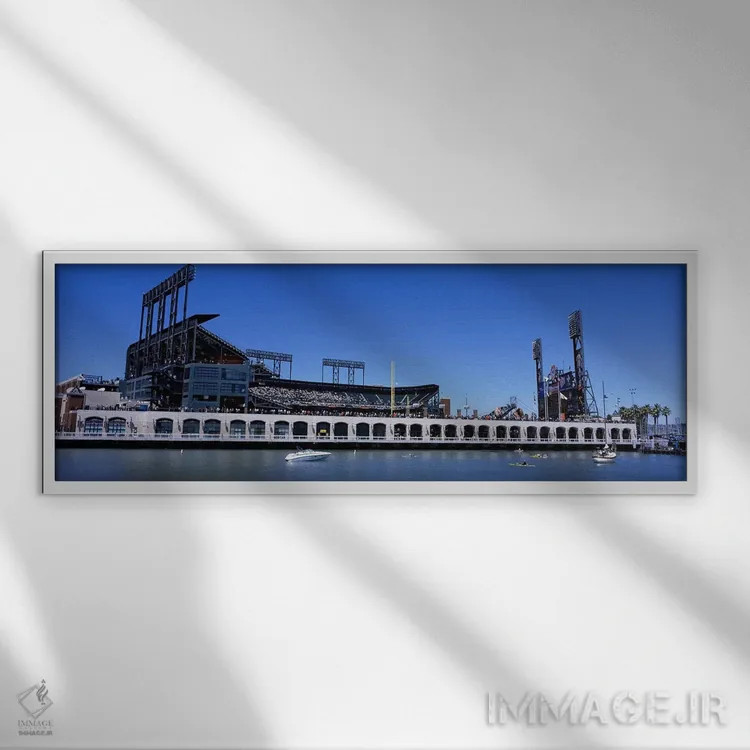 تابلو دکوراتیو California, San Francisco, SBC Ballpark, Stadium near t… اثر پانورامیک ایمجز - نمای قابدار سفید