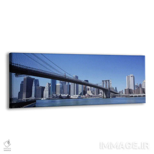 تابلو دکوراتیو New York State, New York City, Brooklyn Bridge, Skyscra… اثر پانورامیک ایمجز - نمای پرسپکتیو محصول