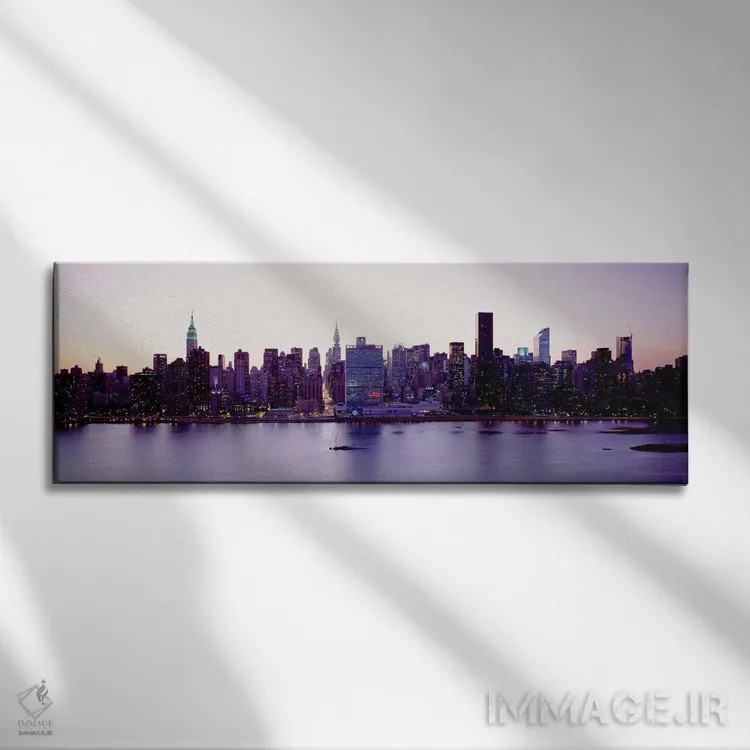 تابلو دکوراتیو New York City, Skyscrapers in a city,ایالات متحده آمریک… اثر پانورامیک ایمجز - نمای روبهرو روی دیوار
