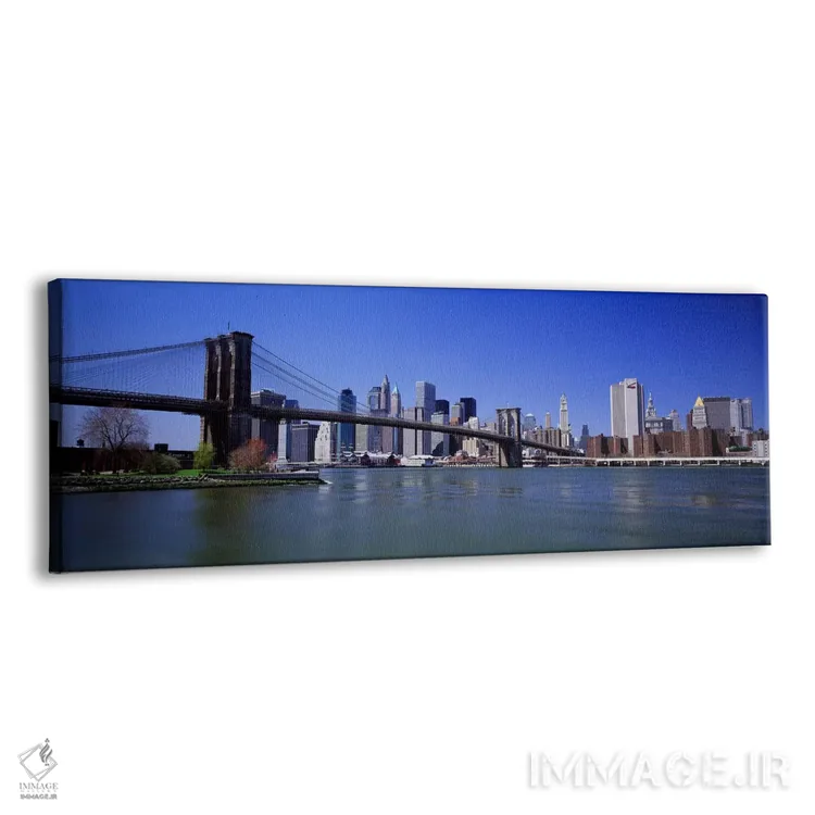 تابلو دکوراتیو New York State, New York City, Brooklyn Bridge, Skyscra… اثر پانورامیک ایمجز - نمای پرسپکتیو محصول