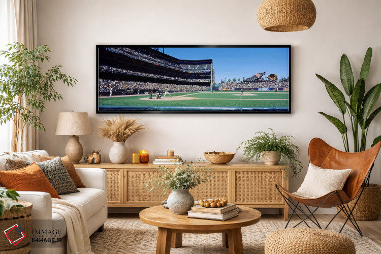 تابلو دکوراتیو California, San Francisco, SBC Ballpark, Spectator watc… اثر پانورامیک ایمجز - D4B