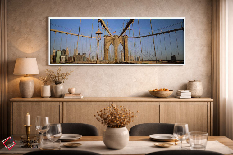 تابلو دکوراتیو New York State, New York City, Brooklyn Bridge at dawn… اثر پانورامیک ایمجز - D2W