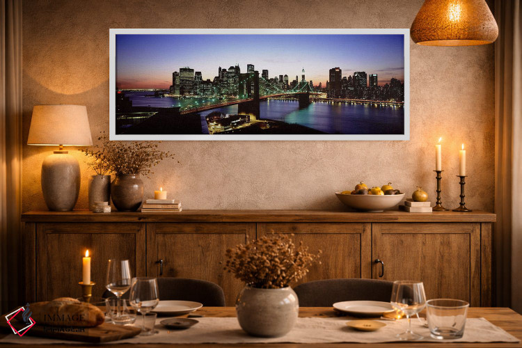 تابلو دکوراتیو New York City, New York, USA,پل بروکلین، نیویورک، آمریک… اثر پانورامیک ایمجز - D2W