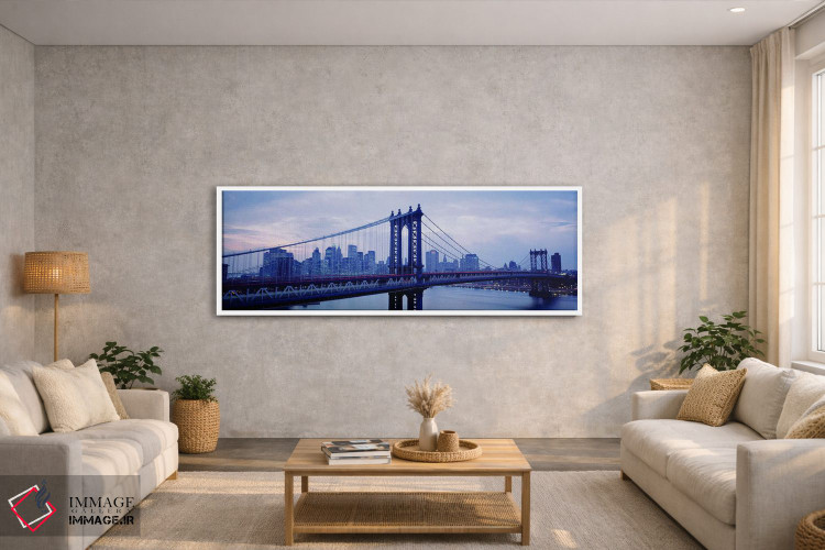 تابلو دکوراتیو Manhattan Bridge, NYC, New York City, New York State, U… اثر پانورامیک ایمجز - D2W