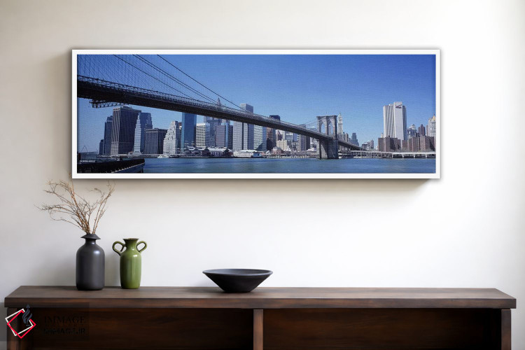 تابلو دکوراتیو New York State, New York City, Brooklyn Bridge, Skyscra… اثر پانورامیک ایمجز - D1W