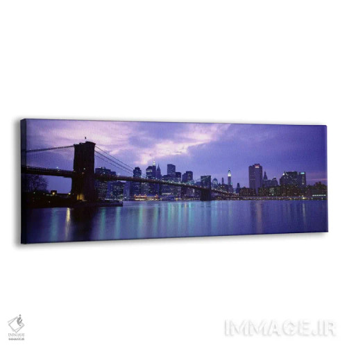 تابلو دکوراتیو Brooklyn Bridge, NYC, New York City, New York State, US… اثر پانورامیک ایمجز - نمای پرسپکتیو محصول