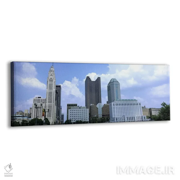 تابلو دکوراتیو Ohio, Columbus, Clouds over tall building structures,او… اثر پانورامیک ایمجز - نمای پرسپکتیو محصول